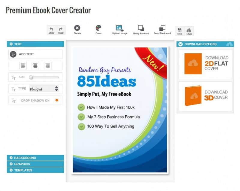 Free ebook cover creator