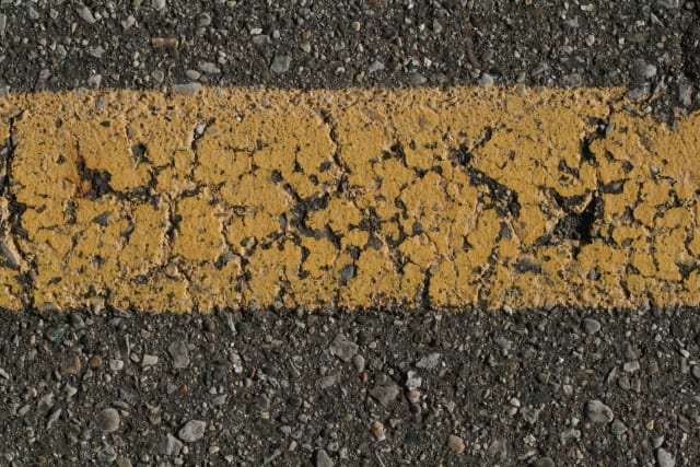 Asphalt Texture with Divider Line