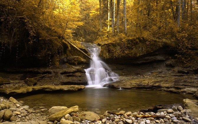 autumn waterfall wallpapers