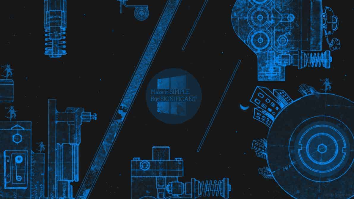 Blueprint tech Wallpaper