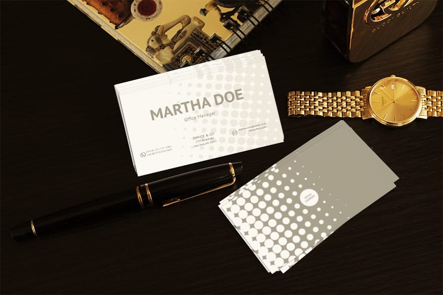 Business card mockup v1