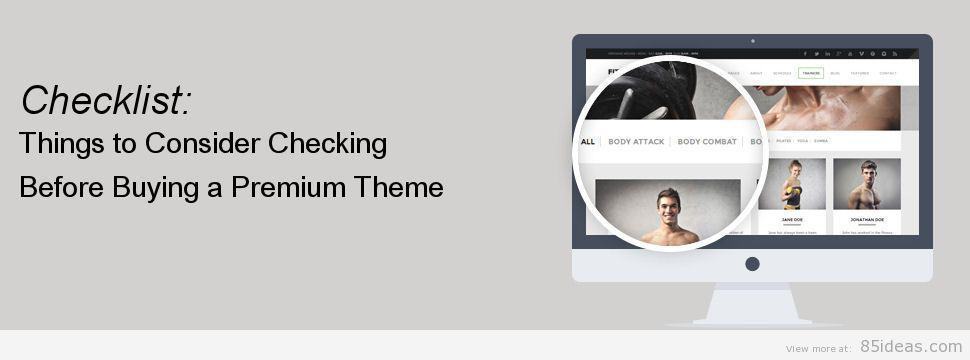 Buying a Premium Theme