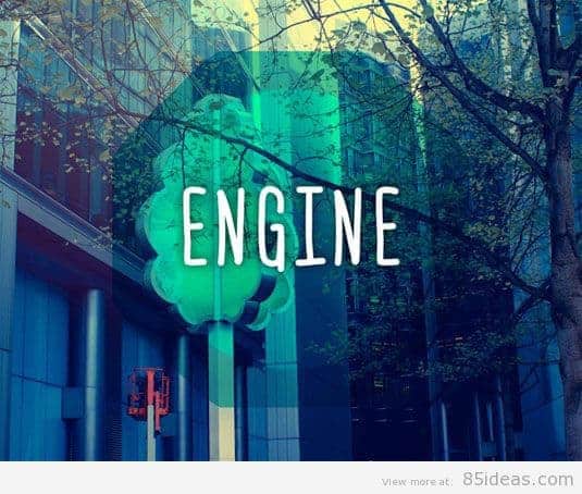 engine font