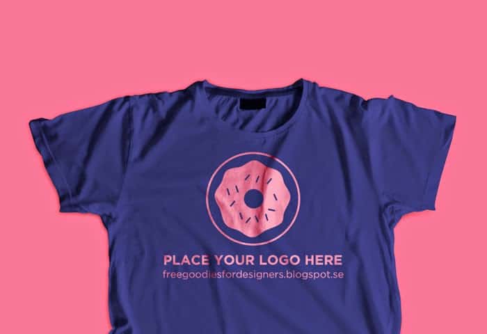 FREE Logo PSD T-SHIRT MOCKUP