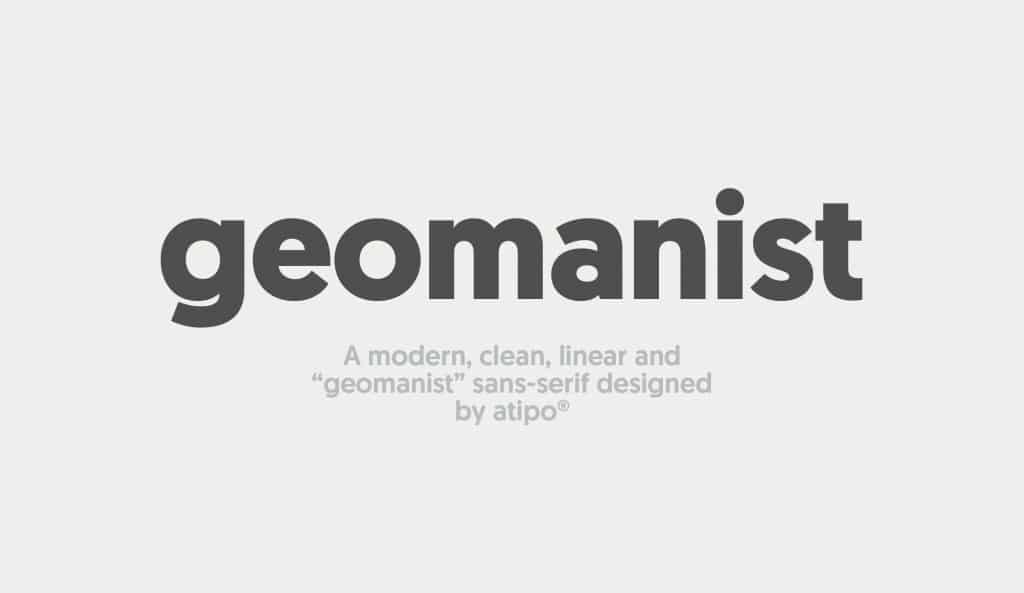 geomanist font