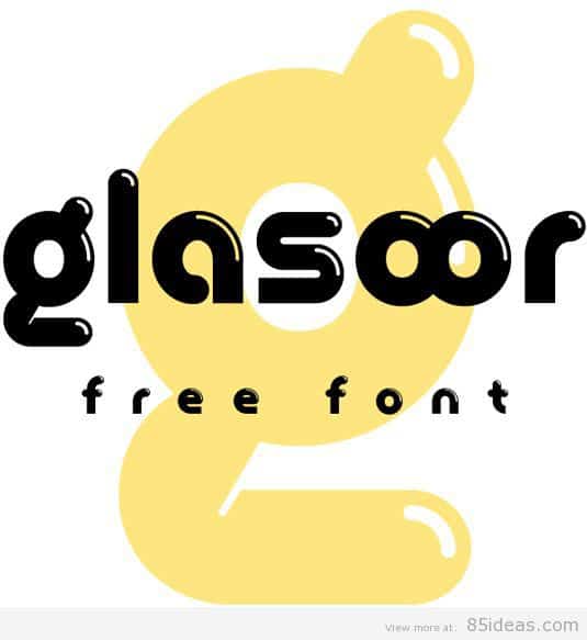 Glasoor font