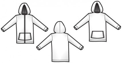 Hoodie Design Vector Template FREE