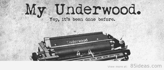 My Underwood font