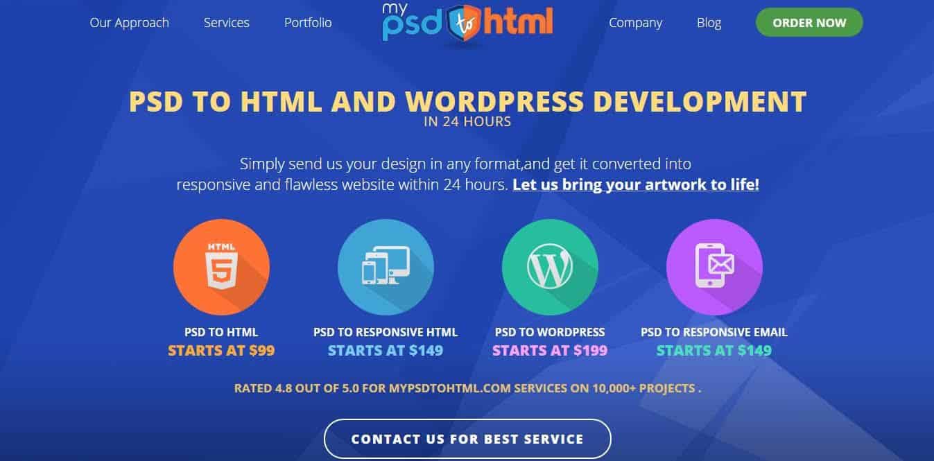 Best PSD to WordPress Service