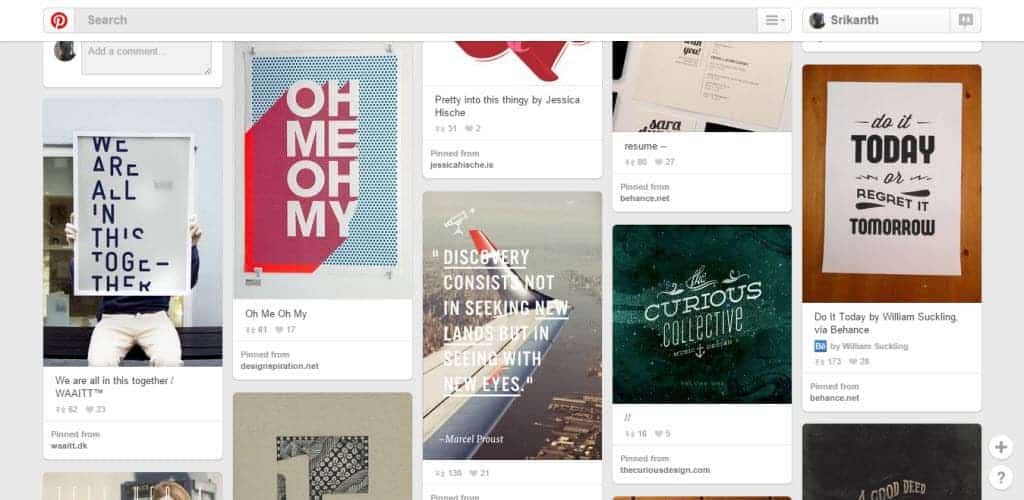 Nathan Strange Typography Pinterest Board