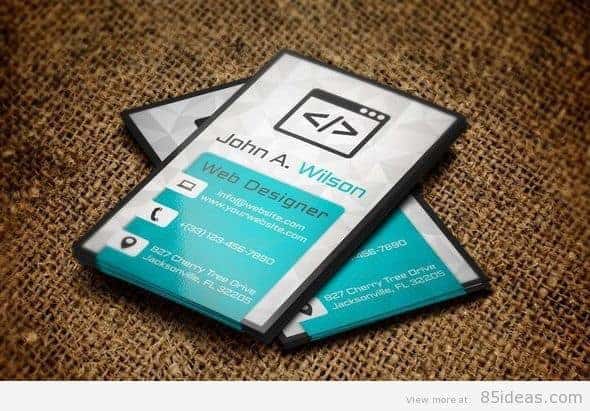 New Vertical Business Card