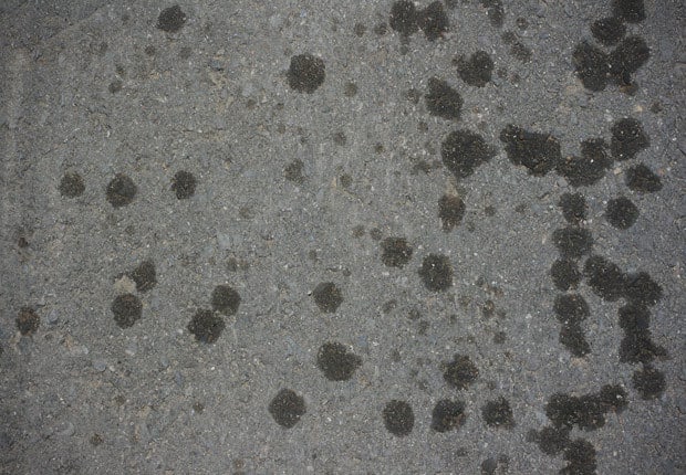 Oil Stained Asphalt Texture