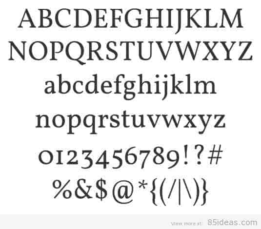 Vollkorn font