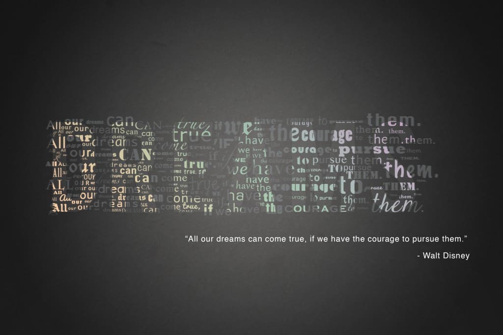 Walt Disney wallpaper quote