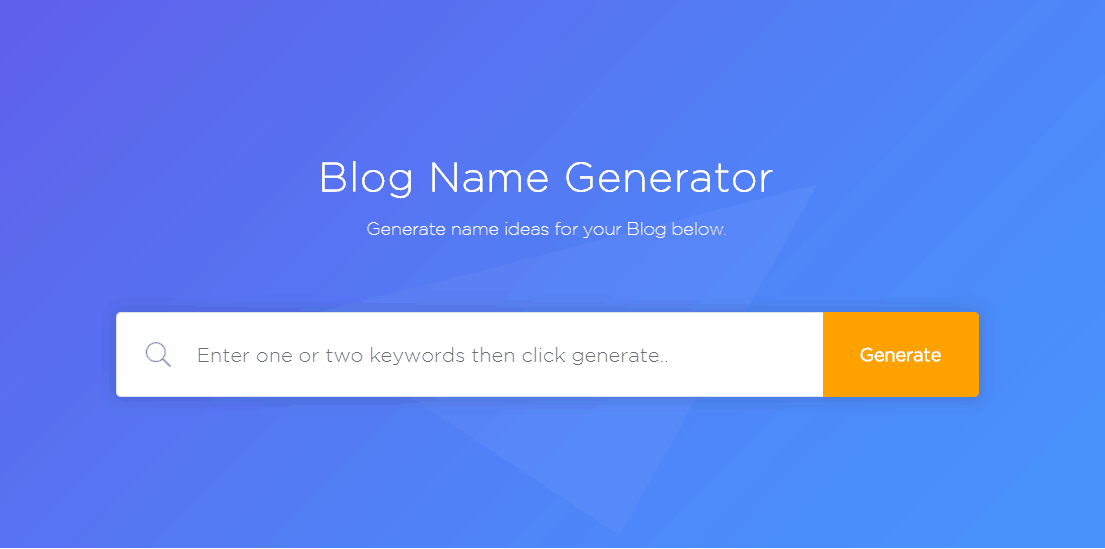 Blog Name Generators