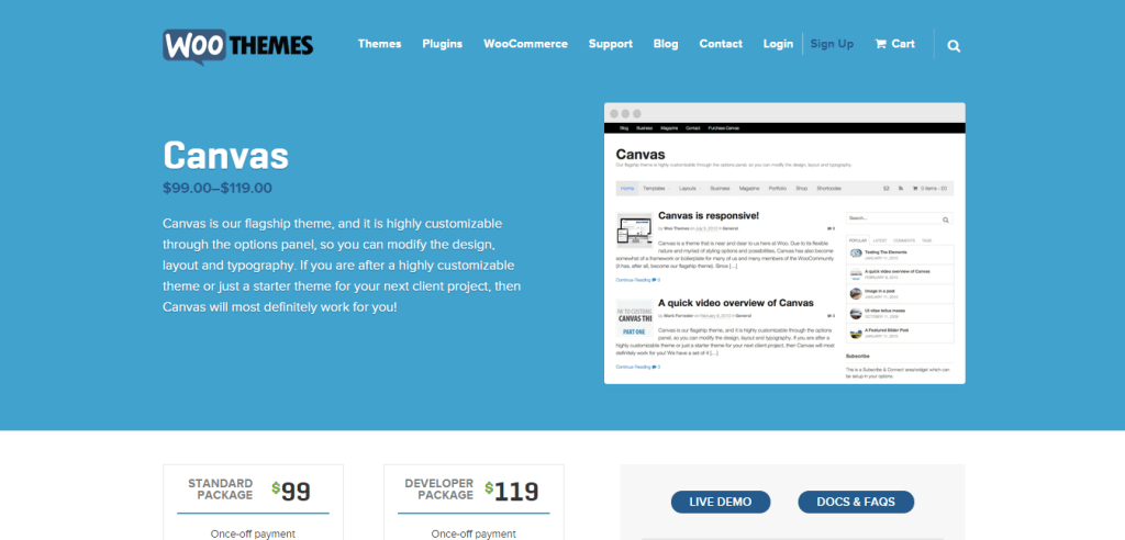 Canvas by Woothemes