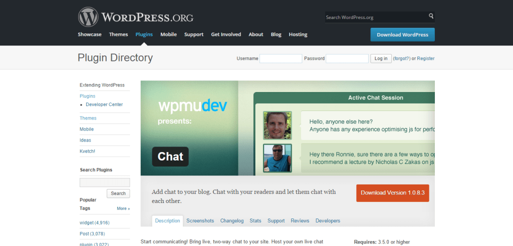 Chat Plugin by wpmudev