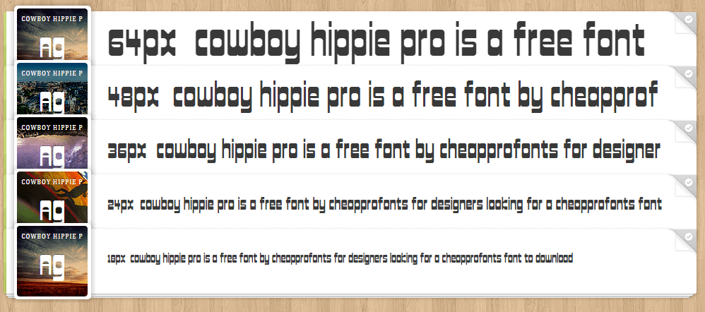 Cowboy Hippie Pro Font