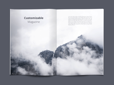 Customizable Magazine psd