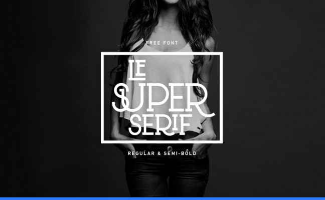 Free font Le Super Serif on Behance