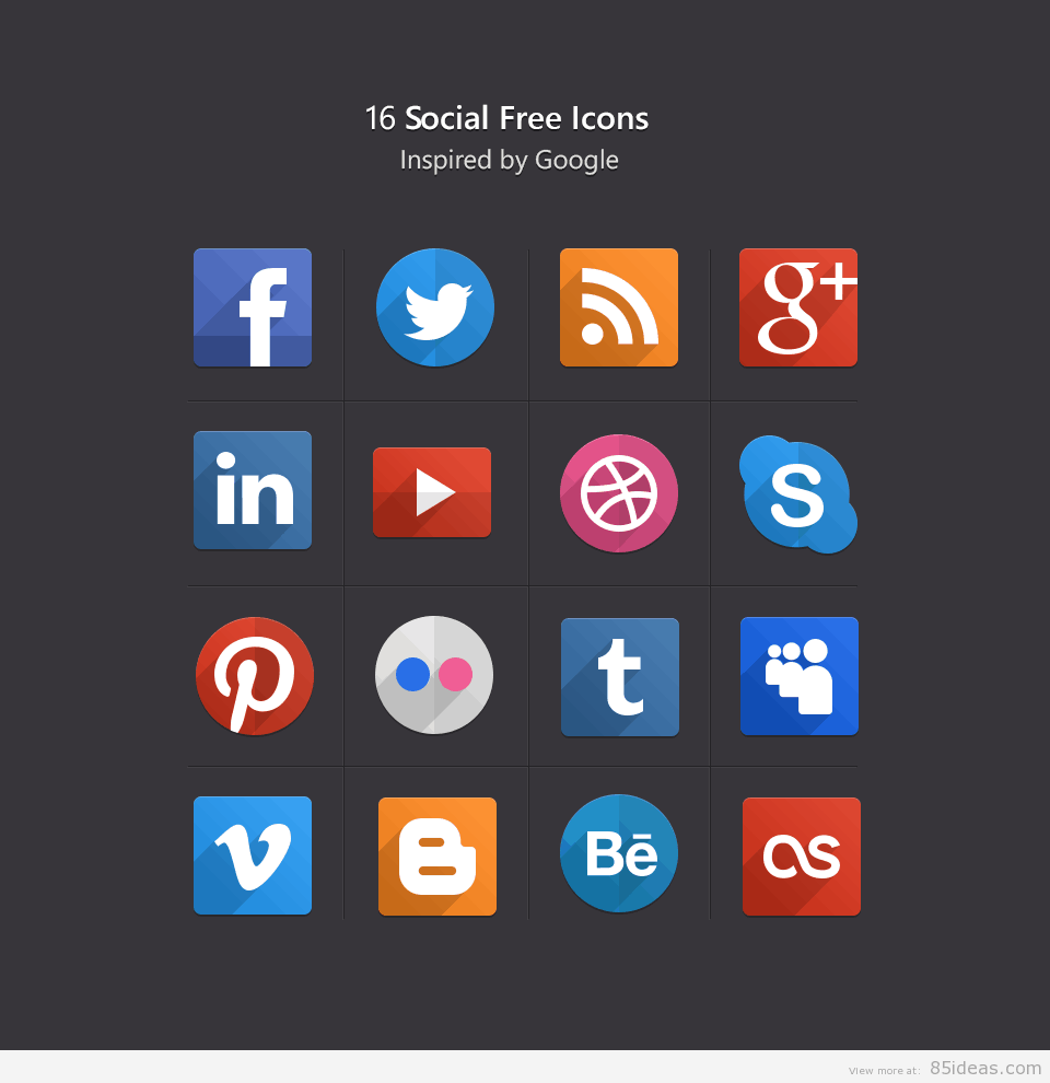 Free-Social-Flat-Icons