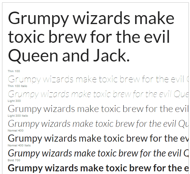 Google Fonts Lato