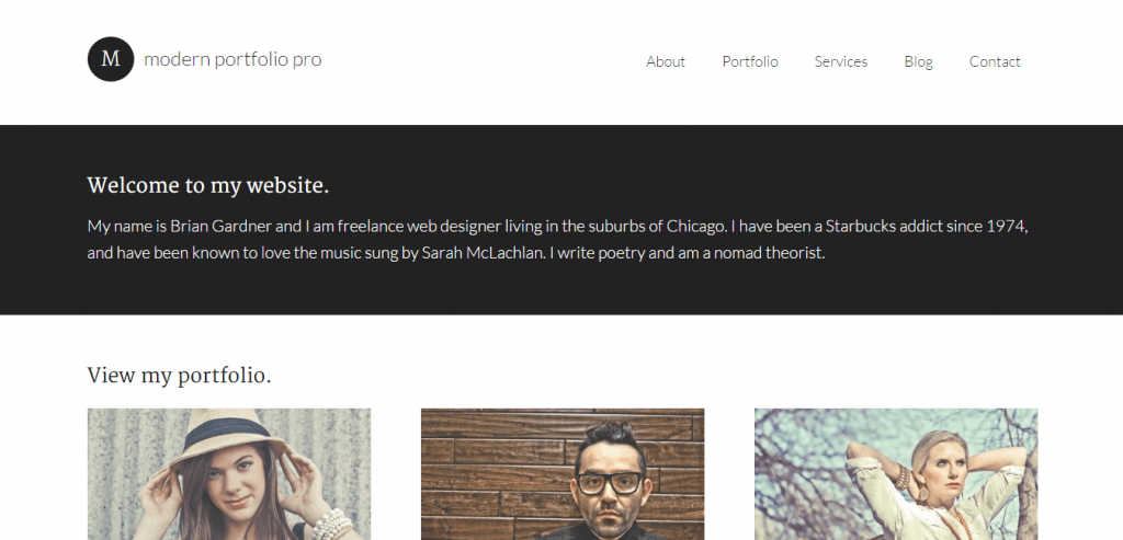 Modern Portfolio Pro Theme