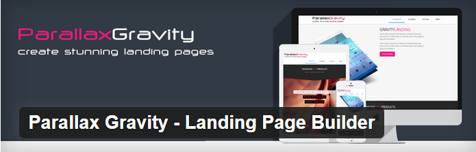 Parallax Gravity Landing Page Builder