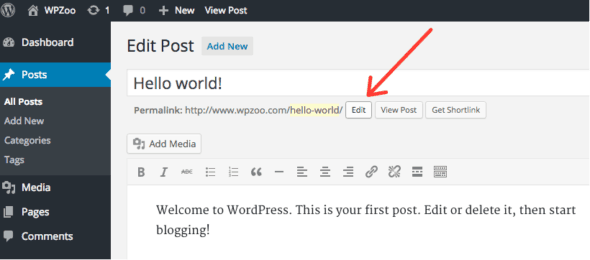 wordpress Permalinks